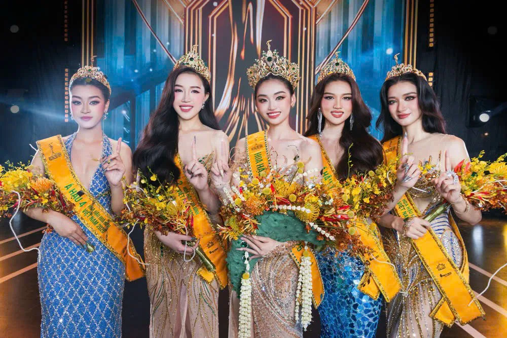 Top 5 của Miss Grand Vietnam 2025 - Hoa hậu Hòa bình Việt Nam 2025 - do Công ty Sen Vàng tổ chức. Ảnh: BTC hoa-hau-hoa-binh.jpg