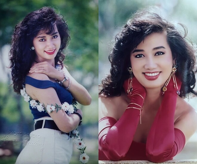 Vào thập niên 1990, Kim Khánh cũng nổi lên như một “tượng đài nhan sắc” với vẻ đẹp khỏe khoắn, quyến rũ và cá tính.