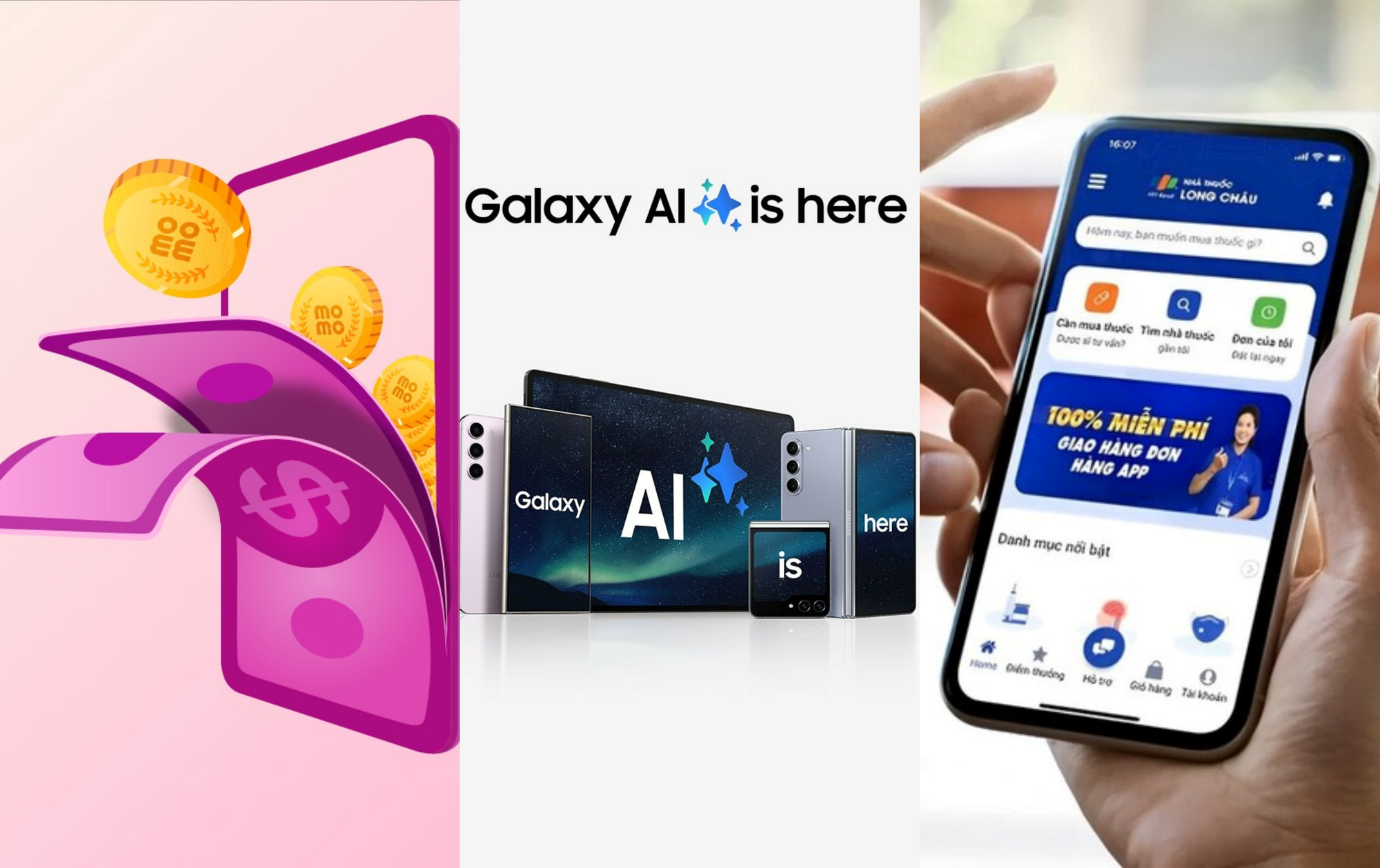 Ví Trả Sau MoMo, Samsung Galaxy AI và Sổ SKĐT Long Châu: Thương hiệu ứng dụng AI hàng đầu Việt Nam 1 Vi Tra Sau MoMo Samsung Galaxy AI va So SKDT