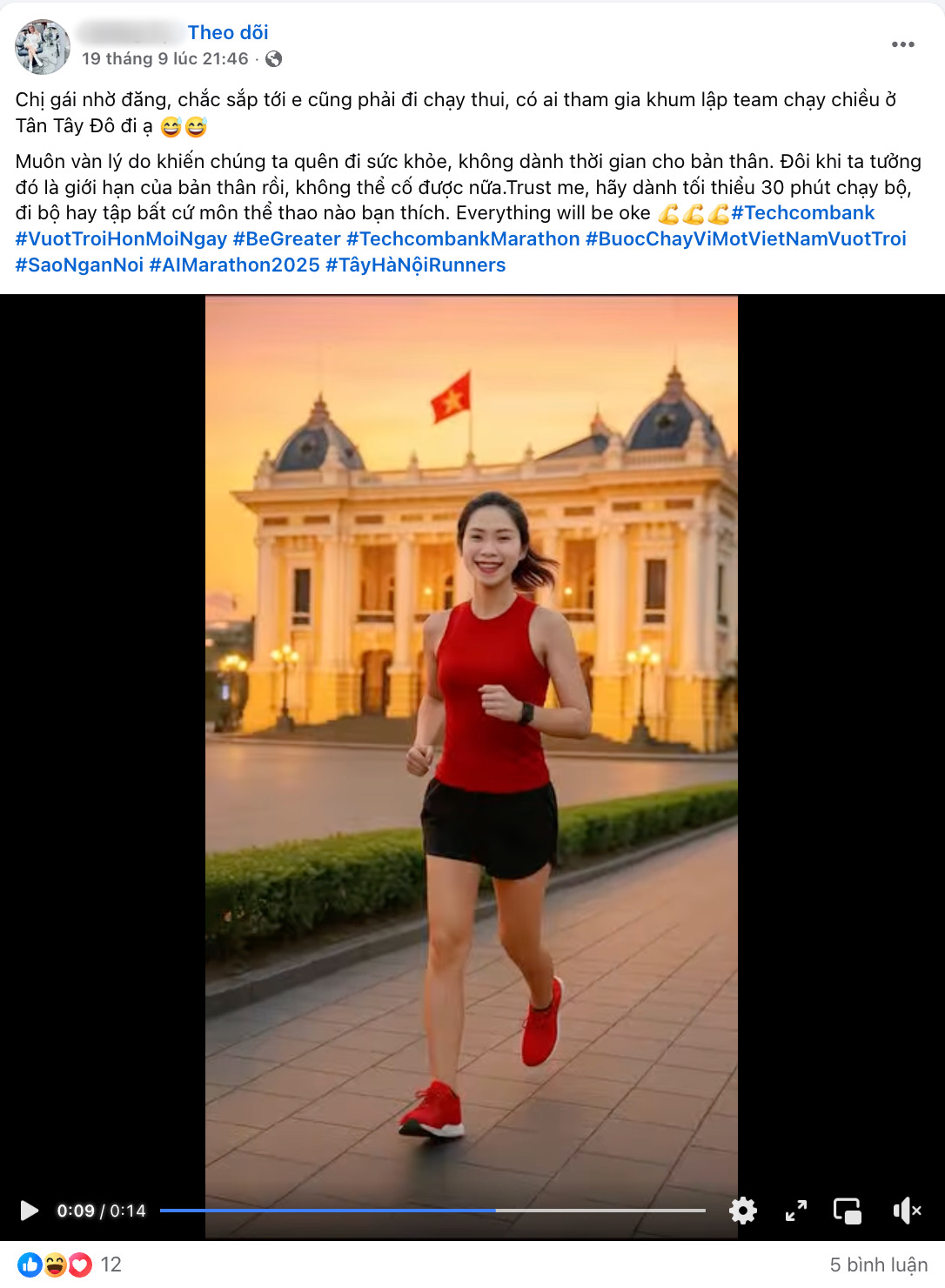 Mạng xã hội hóa “đường chạy online” vì A.I Marathon, giải chạy biểu trưng của Hà Nội “tăng nhiệt” trước ngày xuất phát- Ảnh 3.