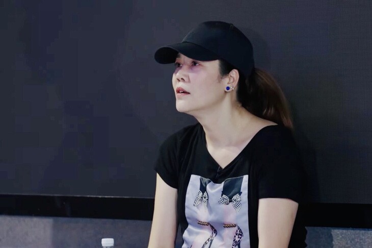 Thu Phương mệt mỏi khi ghi hình show.