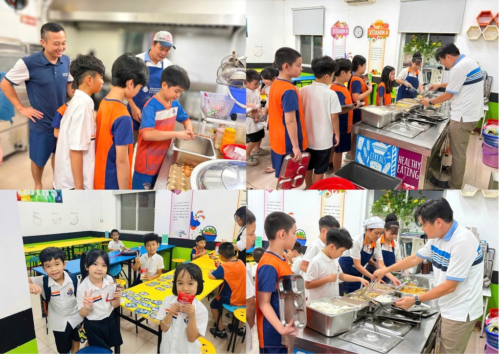 Ở lại trường qua đêm vì mưa ngập, học sinh hát karaoke, thầy cô nấu cháo gà - 6