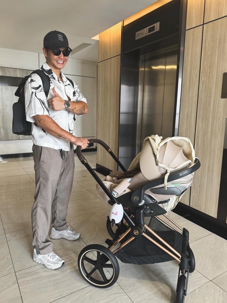 Ông xã Ngô Thanh Vân được khen chăm sóc vợ con rất khéo, chi tiền “khủng” để mua trang thiết bị.