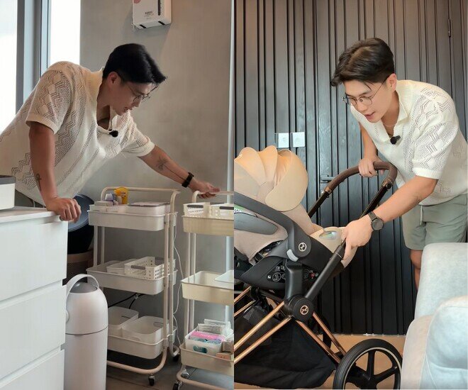 Ngô Thanh Vân được ông xã đỡ đần nhiều việc trong hành trình lần đầu làm mẹ.