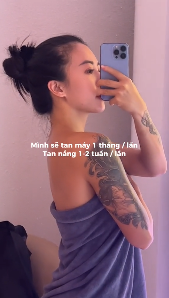 Phương Ly từ da trắng thành nâu quá nhanh, phương pháp nào làm được như vậy?- Ảnh 6.
