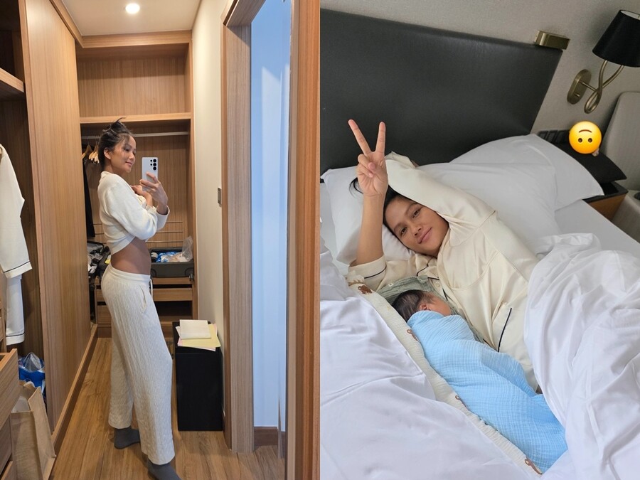 Nàng hậu giảm 10kg sau 10 ngày sinh con, nhanh về dáng.