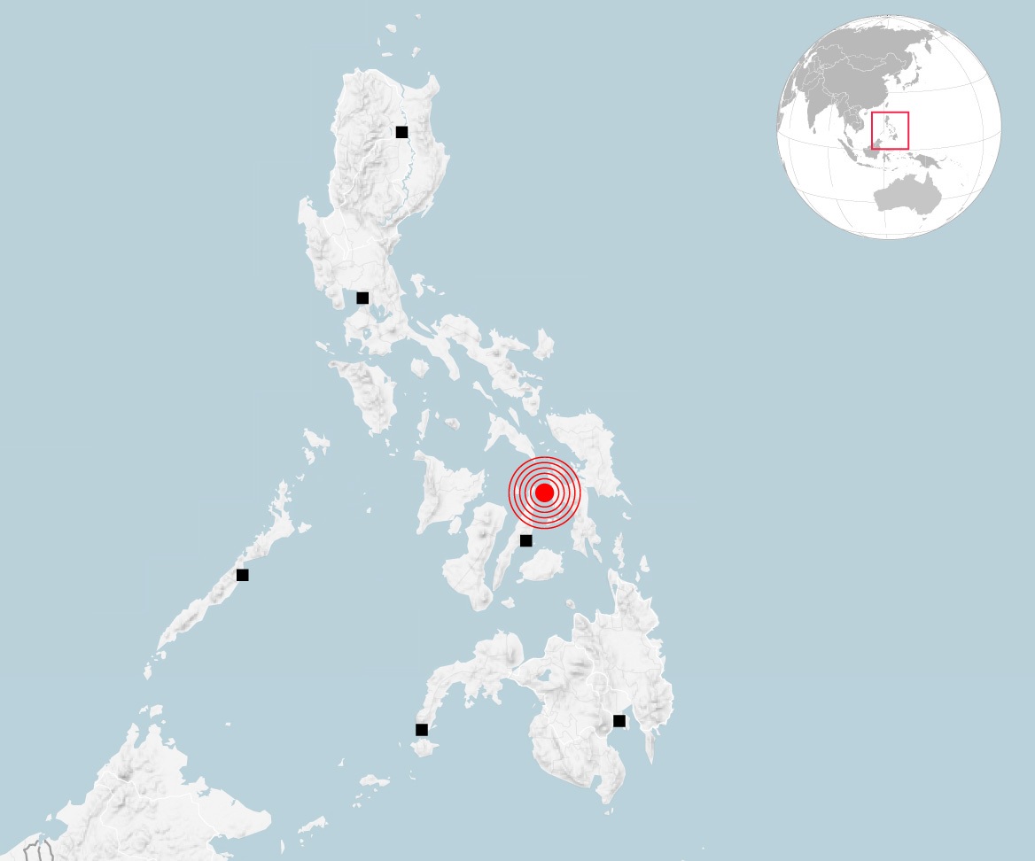 Động đất mạnh làm rung chuyển Philippines, hàng chục người thiệt mạng- Ảnh 1. Động đất mạnh làm rung chuyển Philippines, hàng chục người thiệt mạng- Ảnh 1.
