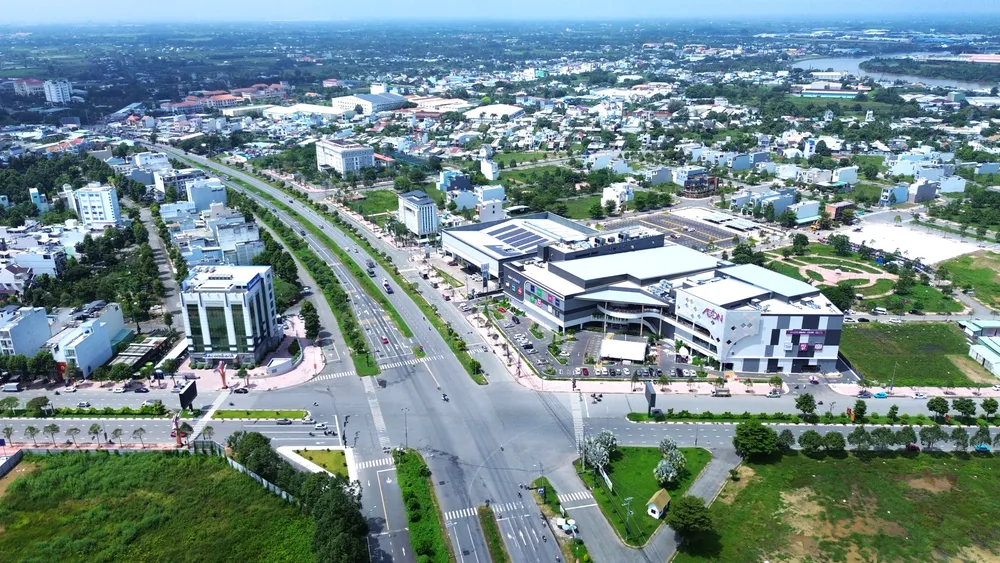 Aeon Tân An nằm trên tuyến tránh Quốc lộ 1, phường Long An, tỉnh Tây Ninh. Ảnh: HUỲNH DU Aeon Tân An 2.JPG