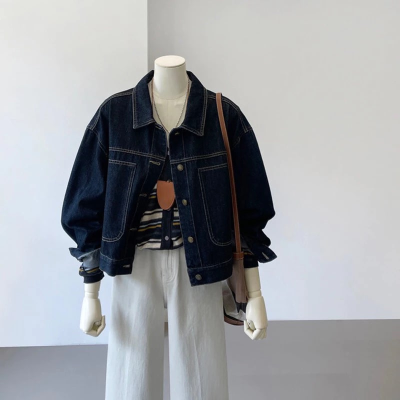 Nói thật: Tủ đồ mùa thu thiếu denim là lỗi lớn, dễ bị chê không sành điệu!- Ảnh 35.