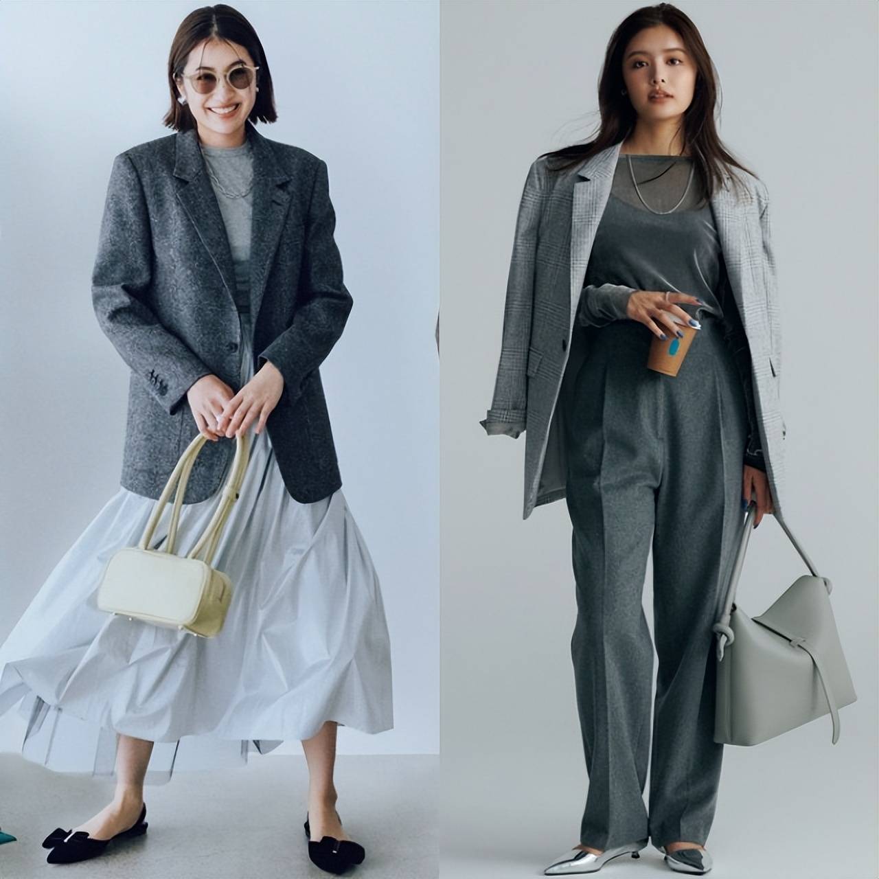Bí quyết phối đồ với gam xám sang trọng: 4 mùa đều đẹp, tạm biệt sự quê mùa!- Ảnh 9.