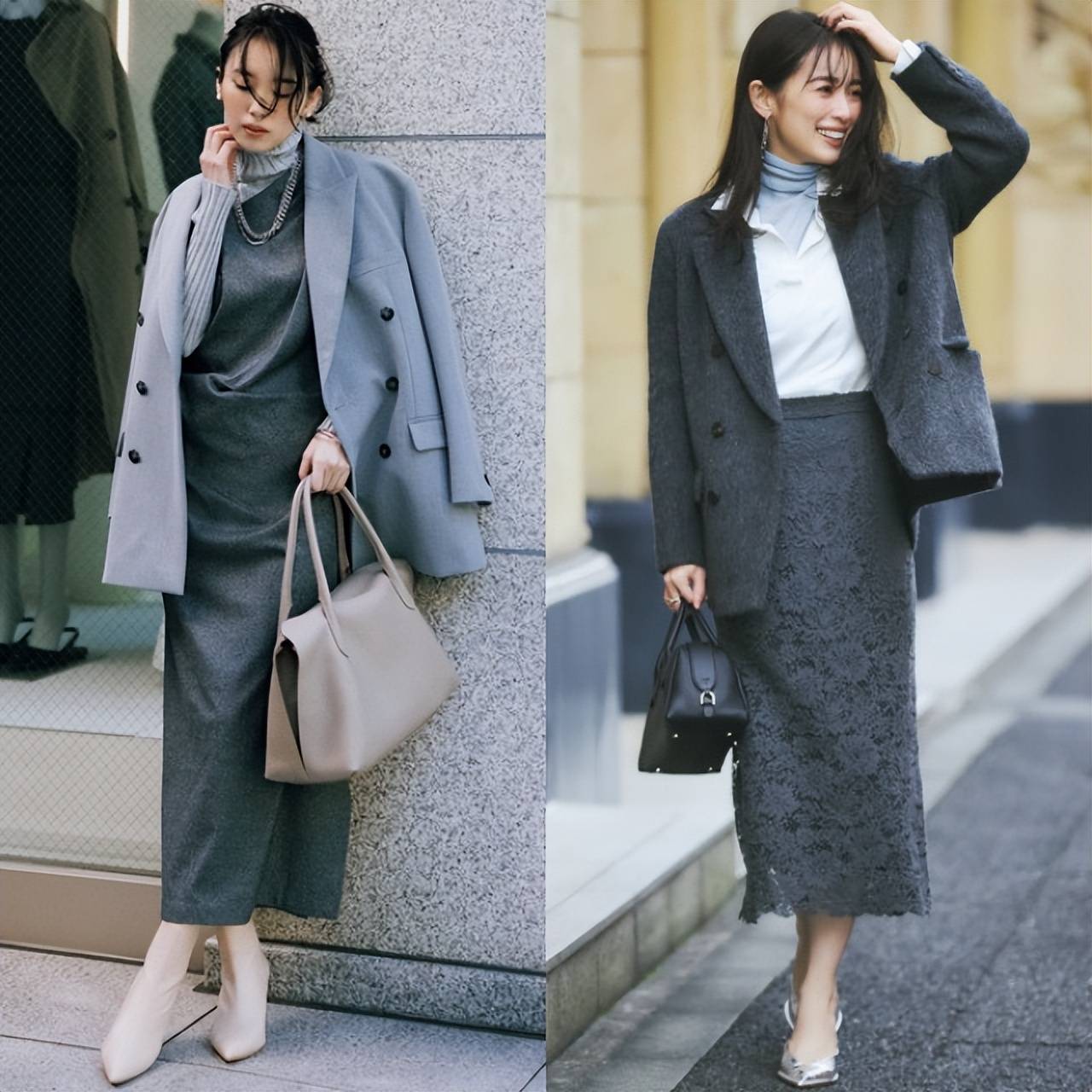 Bí quyết phối đồ với gam xám sang trọng: 4 mùa đều đẹp, tạm biệt sự quê mùa!- Ảnh 11.