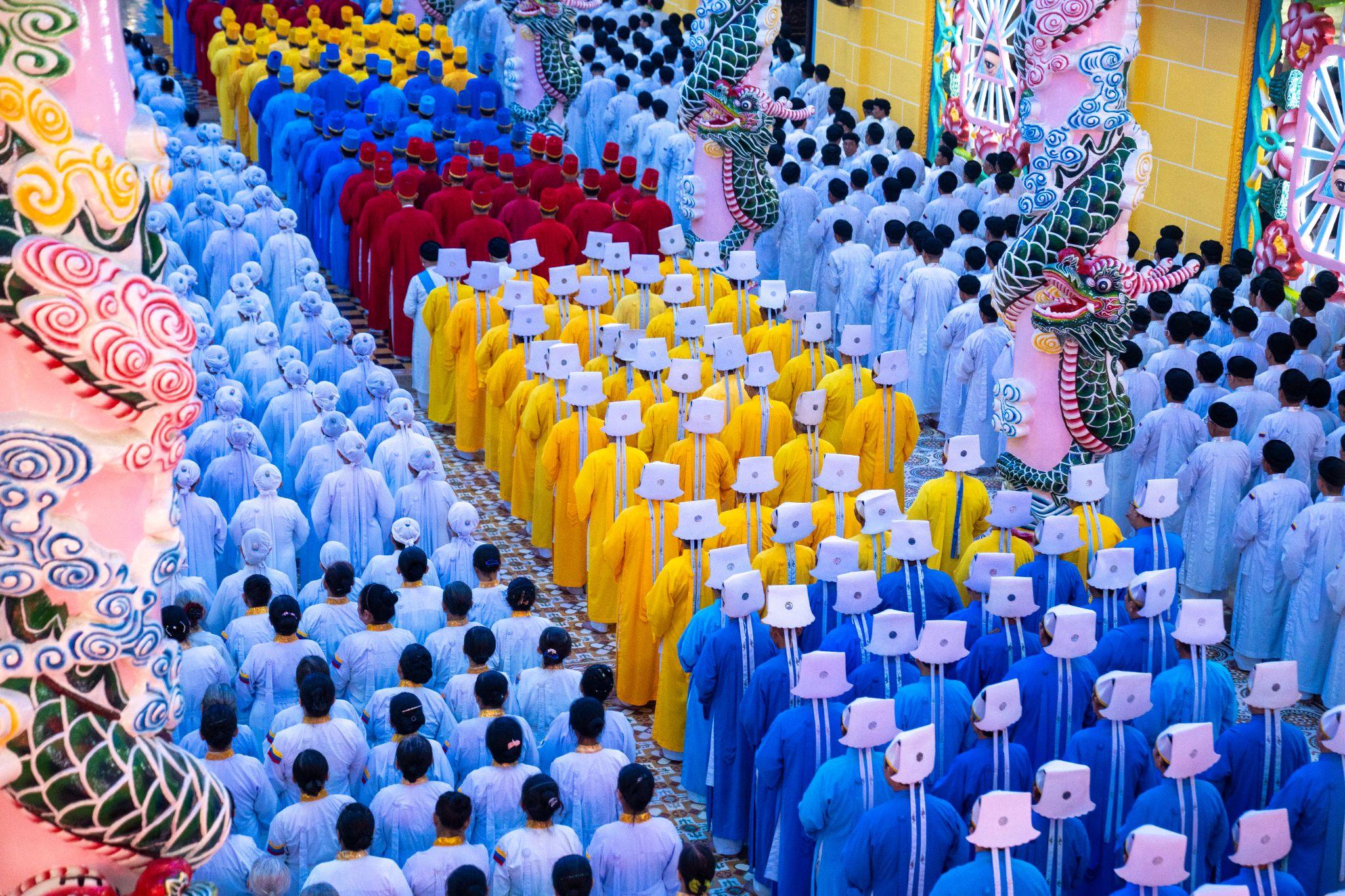 Hội yến Diêu Trì Cung tại Tòa thánh Tây Ninh. Ảnh: Sun World Ba Den Mountain.