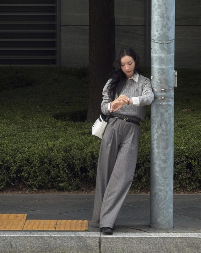 Quần ống rộng vừa thoải mái lại thời thượng, 'cân' đẹp  mọi vóc dáng- Ảnh 3.