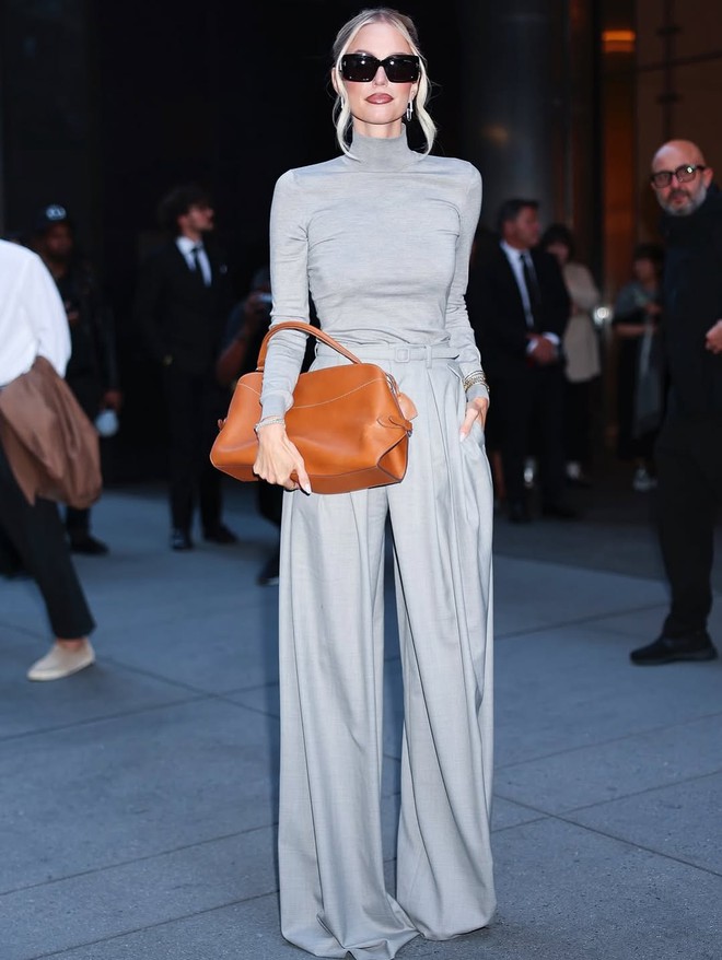 Quần ống rộng vừa thoải mái lại thời thượng, 'cân' đẹp  mọi vóc dáng- Ảnh 6.