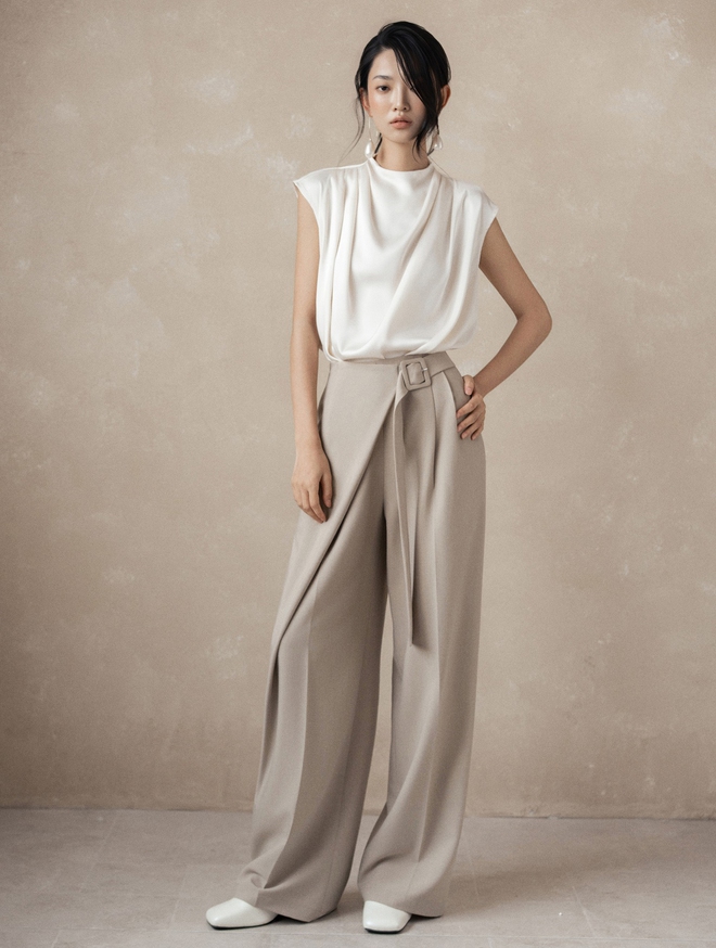 Quần ống rộng vừa thoải mái lại thời thượng, 'cân' đẹp  mọi vóc dáng- Ảnh 9.