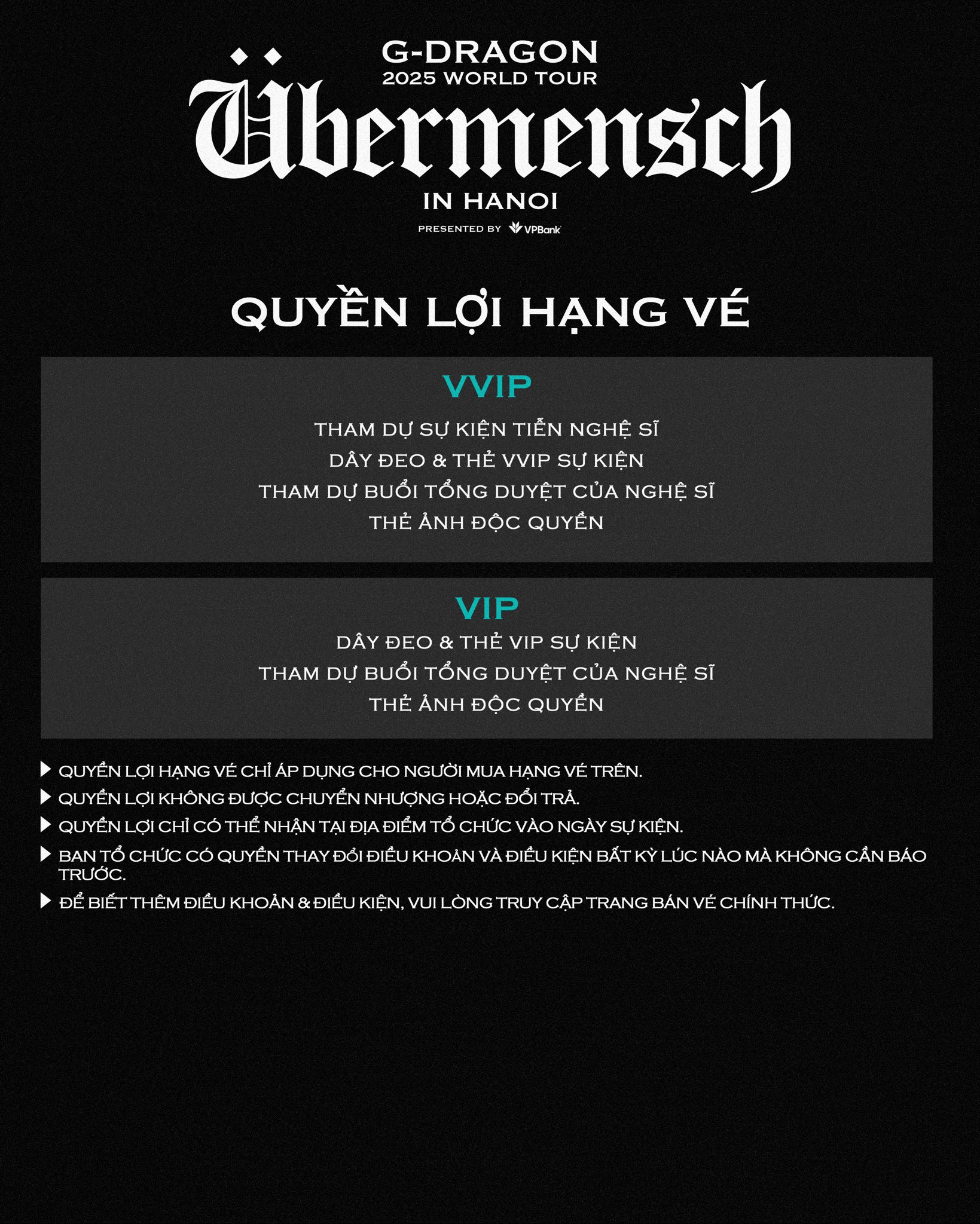 G-DRAGON công bố seat map và giá vé concert Hà Nội: Giá quá vừa ý, quyền lợi “độc nhất” chỉ Việt Nam mới có!- Ảnh 3.