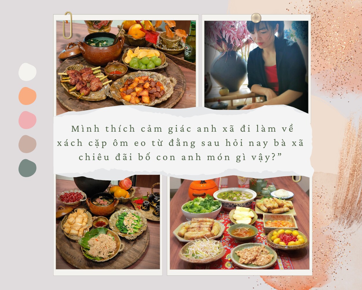 Mẹ đảm 3 con mê nấu ăn, thích cảm giác được chồng ôm eo hỏi “bà xã nay chiêu đãi món gì” - 2