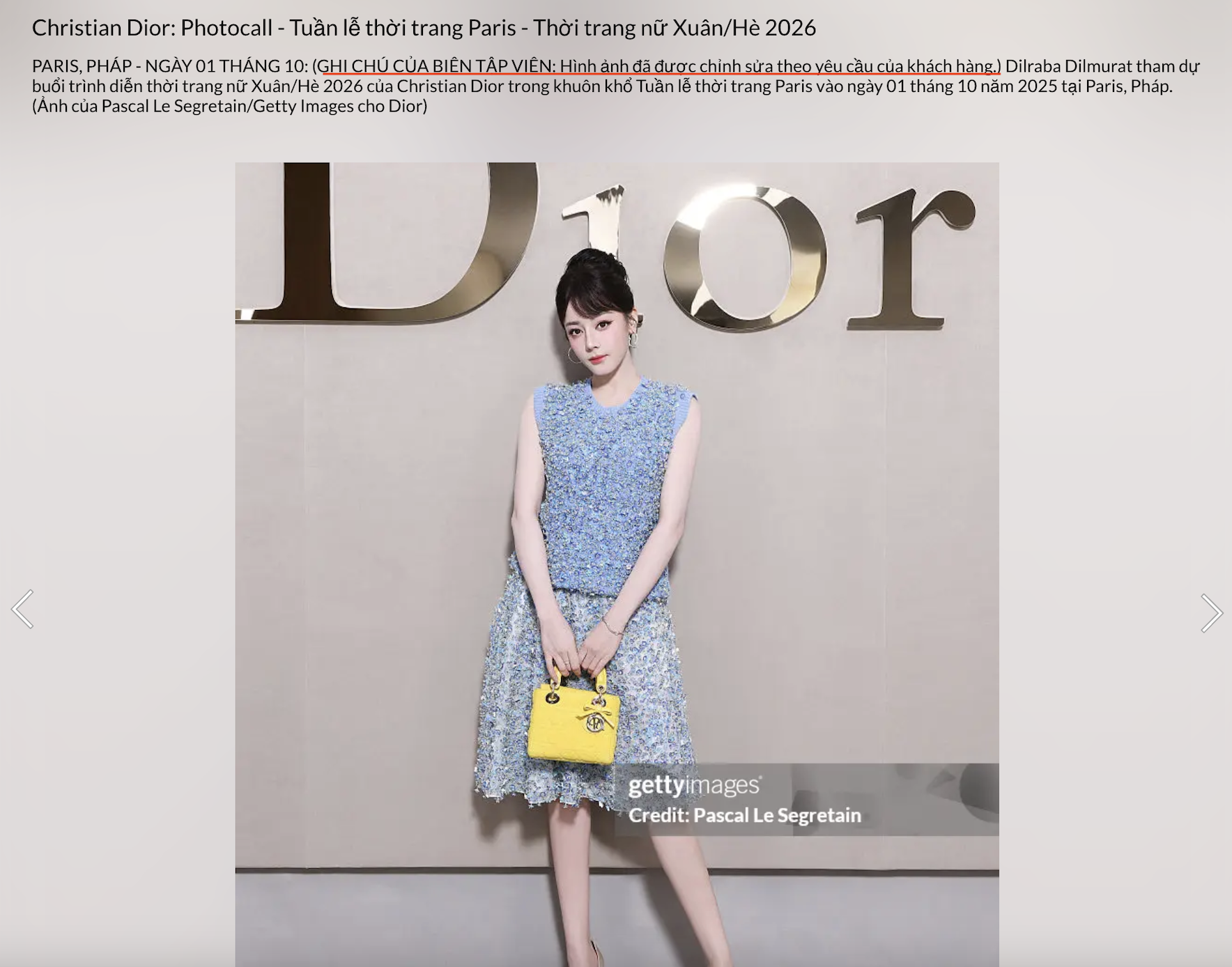 Địch Lệ Nhiệt Ba chưa thoát drama: Ảnh đẹp long lanh tại show Dior là giả, bị hãng cho mặc đồ giá trị thấp?- Ảnh 5.