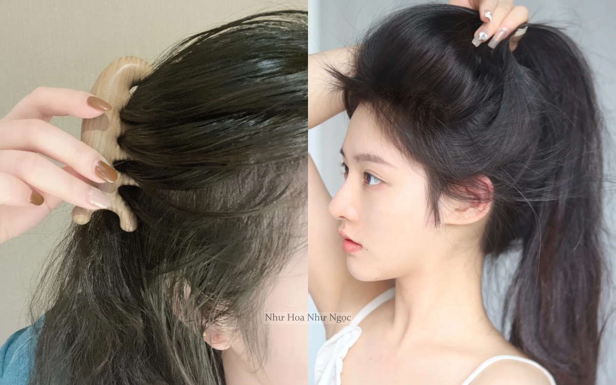 Trẻ ra 5 tuổi nhờ cách làm phồng chân tóc cực đơn giản như phụ nữ Trung - Ảnh 4. Trẻ ra 5 tuổi nhờ cách làm phồng chân tóc cực đơn giản như phụ nữ Trung - Ảnh 4.