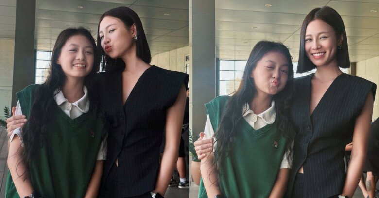 Quỳnh Châu (phải) và diễn viên nhí Ali Thục Phương (trái) được cho là có nhiều điểm tương đồng về ngoại hình.