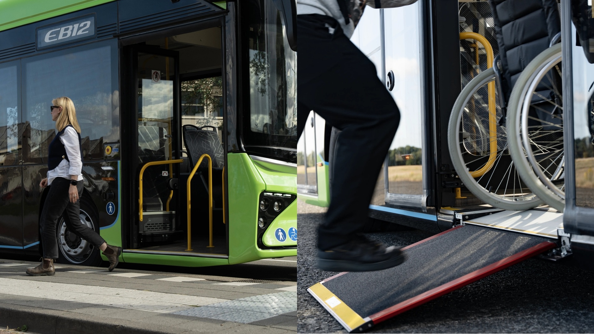 Cận cảnh VinFast EB 12 bán ở châu Âu: Chở được 90 người, đi 400km/lần sạc - 4 Cận cảnh VinFast EB 12 bán ở châu Âu: Chở được 90 người, đi 400km/lần sạc - 4