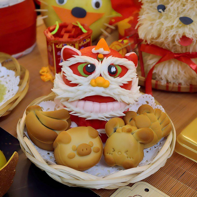 Những chiếc bánh được tạo hình ngộ nghĩnh, đáng yêu. Ảnh NVCC