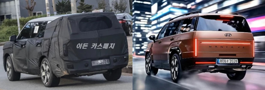 Hyundai Santa Fe lộ diện bản nâng cấp, đã 'sửa' phần đuôi xe gây tranh cãi? - Ảnh 2.