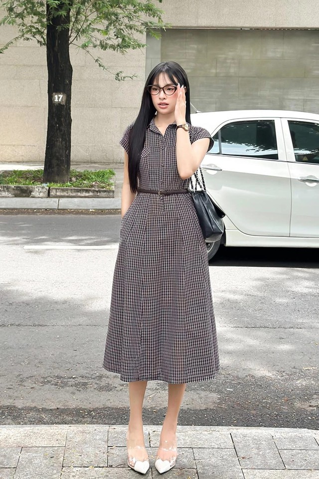 Cân mọi phong cách, từ dịu dàng đến cá tính với họa tiết gingham- Ảnh 7.