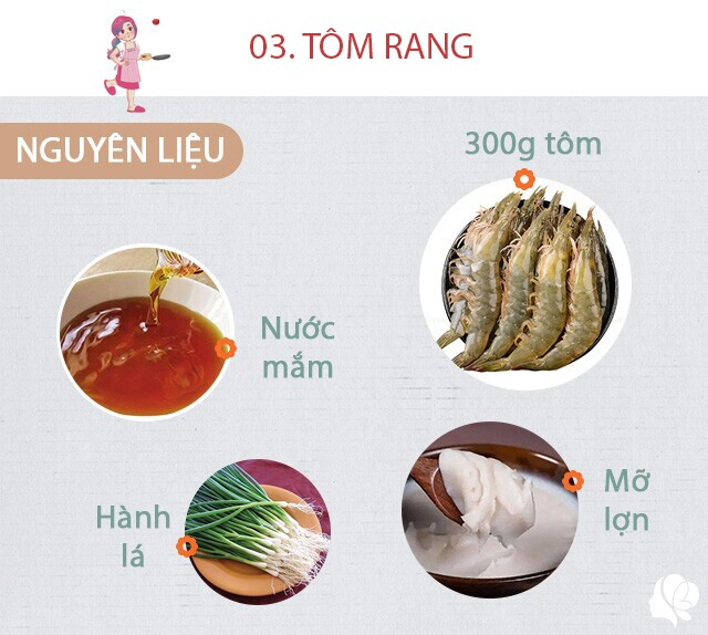 Chuẩn bị: 300g tôm biển (size 40), mỡ lợn (hoặc dầu ăn), nước mắm, hành lá, hành khô, xíu đường.