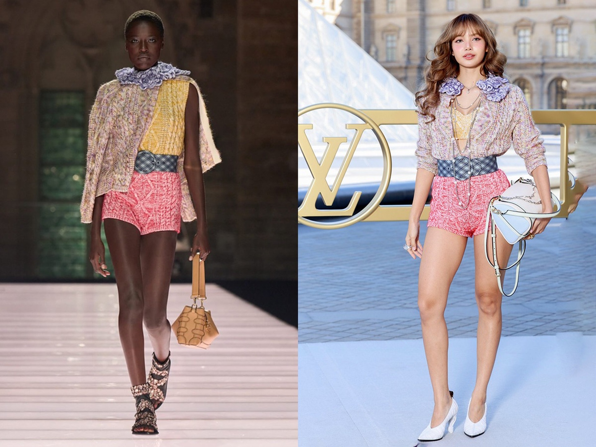 Lisa (Blackpink) xuất hiện quyến rũ tại Tuần lễ thời trang Paris - 3