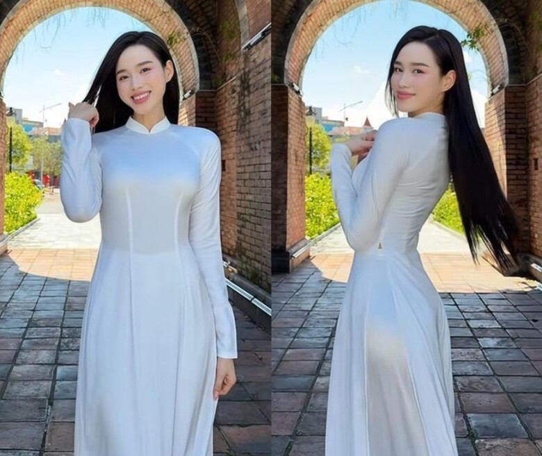 Cho tới bây giờ cô vẫn duy trì nét đẹp đậm chất phụ nữ Việt.