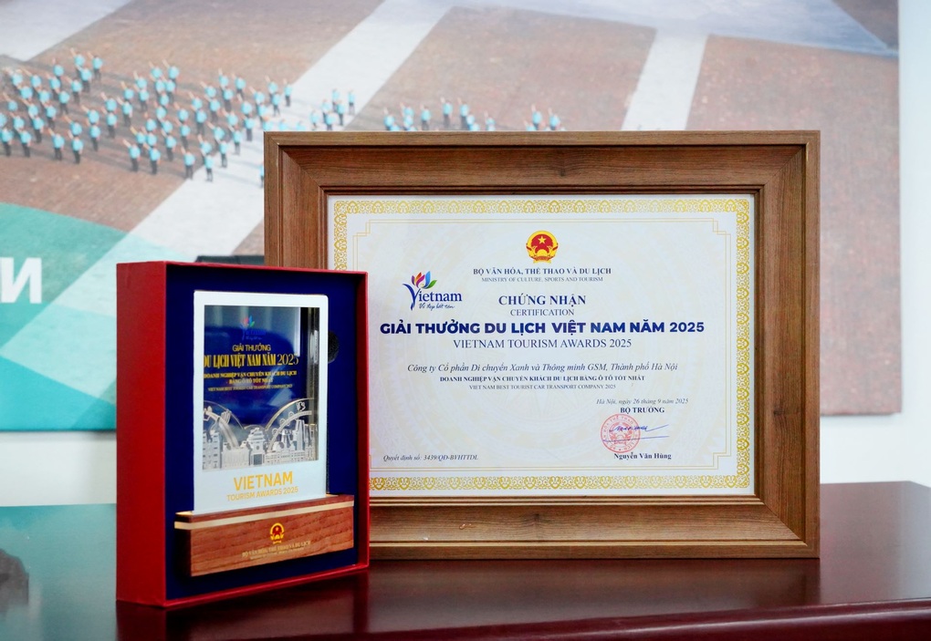 Xanh SM là “Doanh nghiệp kinh doanh vận chuyển khách du lịch bằng ô tô tốt nhất” - 2