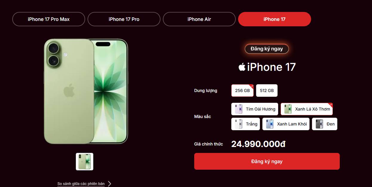 Dạo xem giá bán iPhone 17 chính hãng tại Việt Nam, mua ở Apple Store hay đại lý nào rẻ hơn?- Ảnh 6.