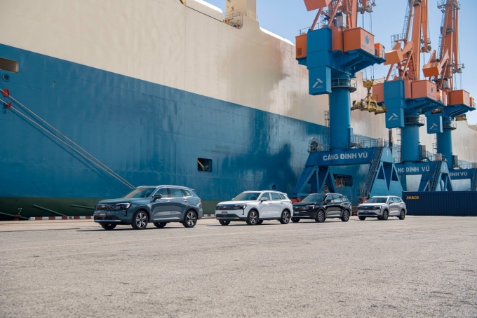 Dàn xe Territory phiên bản mới tại Hải Phòng. Ảnh: Ford