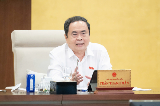 Chủ tịch Quốc hội Trần Thanh Mẫn. Ảnh: Cổng TTĐT Quốc hội