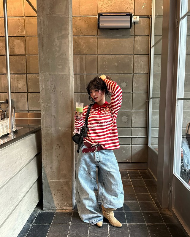 Áo polo tay dài, 'điểm sáng' cho phong cách đời thường sành điệu- Ảnh 5.