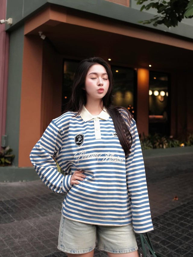 Áo polo tay dài, 'điểm sáng' cho phong cách đời thường sành điệu- Ảnh 7.