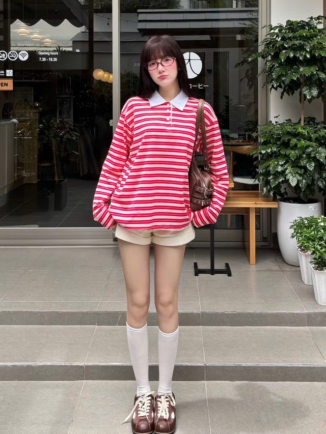 Áo polo tay dài, 'điểm sáng' cho phong cách đời thường sành điệu- Ảnh 8.