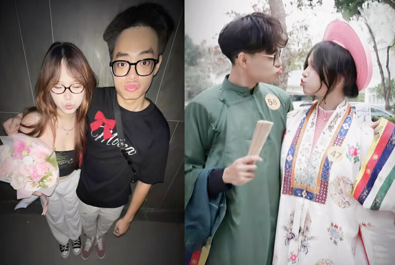 Ở tuổi 18, Khánh Minh thoải mái khoe ảnh bạn gái lên trang cá nhân.