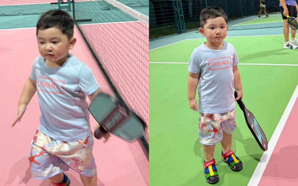 Quý tử nhà sao Việt sành điệu trên sân pickleball, sở hữu cả tủ hàng hiệu gây choáng - Ảnh 9.