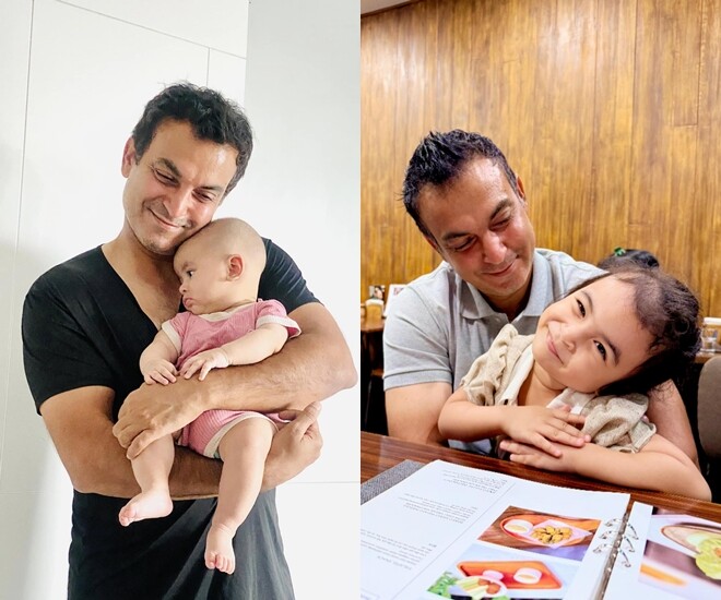 Vikas hạnh phúc bên 2 bản sao.