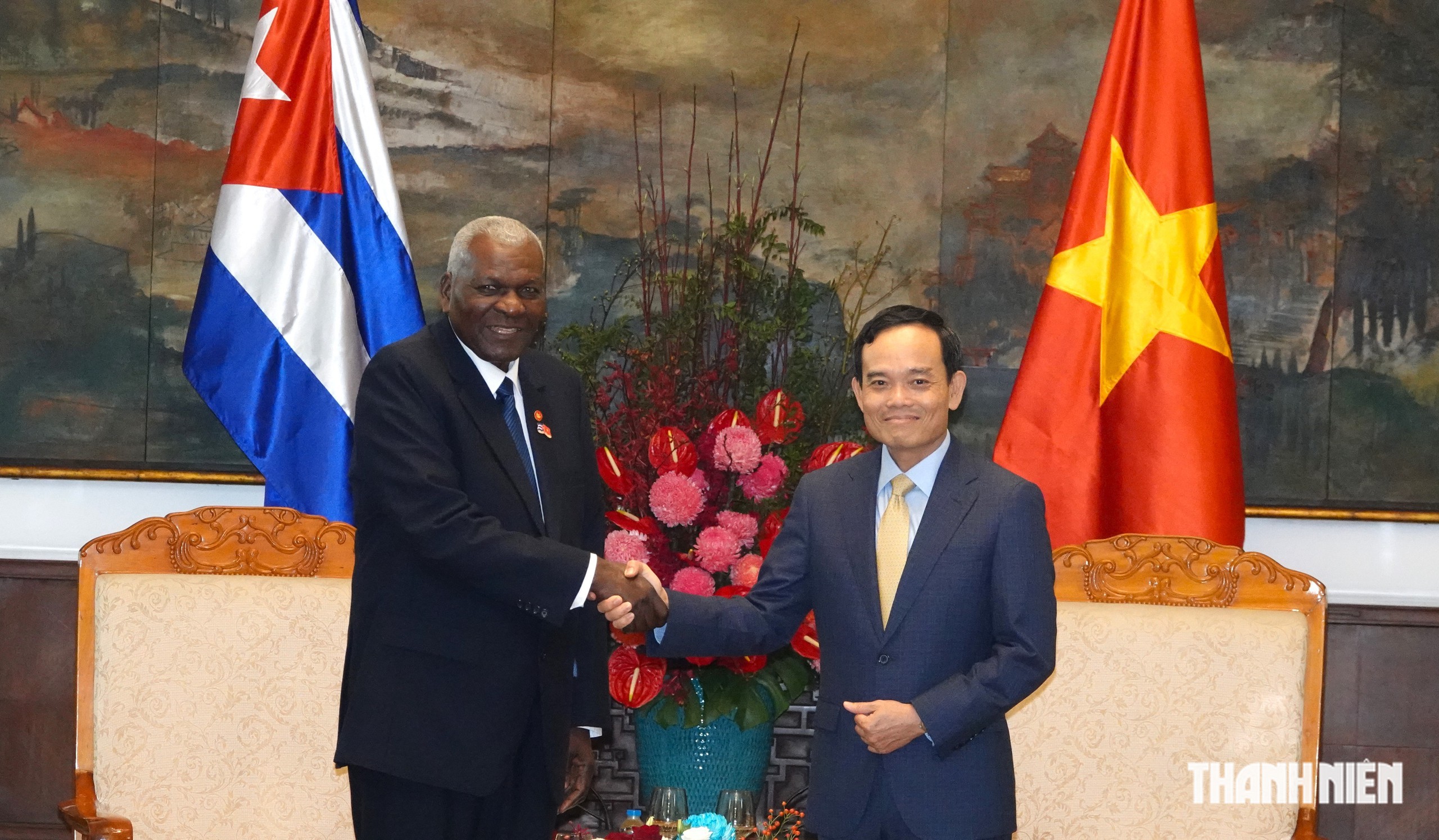 Bí thư Thành ủy TP.HCM Trần Lưu Quang hội kiến Chủ tịch Quốc hội Cuba- Ảnh 2.