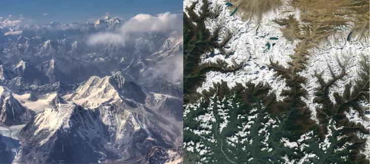 Amazon, Himalaya, kim tự tháp... thế nào khi nhìn từ trên cao 400km? - Ảnh 7.