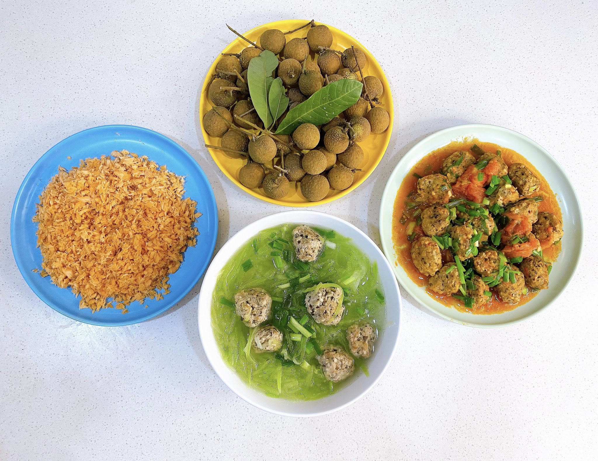 Thịt viên nấm sốt cà chua - Ruốc cá hồi - Canh thịt viên nấu bí - Nhãn 