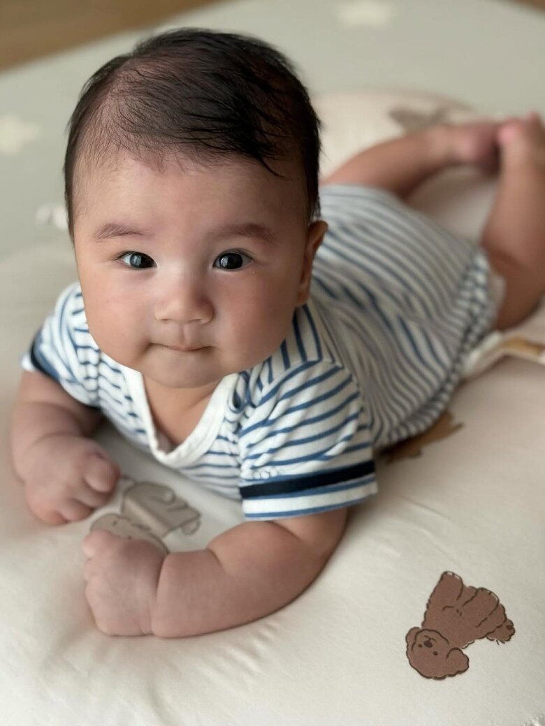 Con trai Mai Ngọc phát triển vượt trội so với những đứa trẻ bằng tuổi.