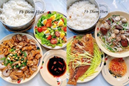 30 mâm cơm chỉ 2 món nhưng cực ngon cho nhà ít người