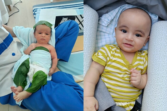 Phản ứng của chồng Võ Hạ Trâm khi con lai Ấn không chọn vàng tiền, chỉ lấy tràng hạt từ ông ngoại xuất gia trong tiệc thôi nôi 8 Milo càng lớn càng bụ bẫm, đáng yêu không còn mặt quạu như hồi mới sinh.