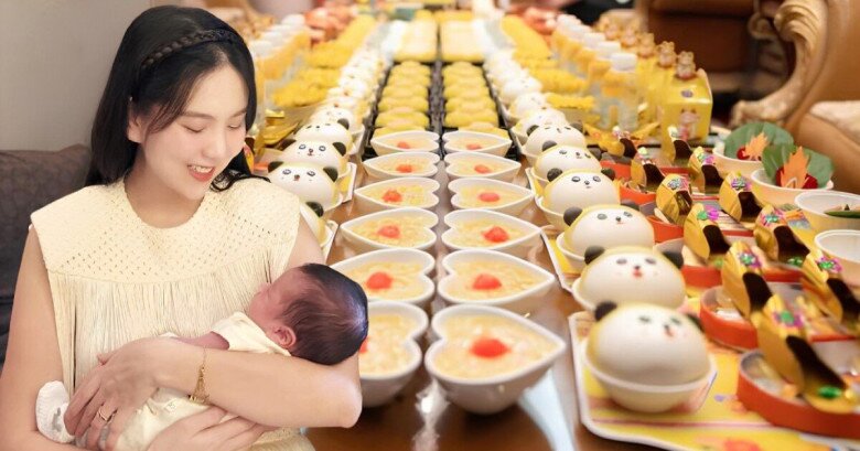 MC Mai Ngọc bế con trai về thăm ông bà nội ở Bắc Ninh, bên trong biệt thự nhà chồng lung linh như lâu đài 9 Mai Ngọc tiết lộ tiệc đầy tháng bé Panda do mẹ chồng chuẩn bị.