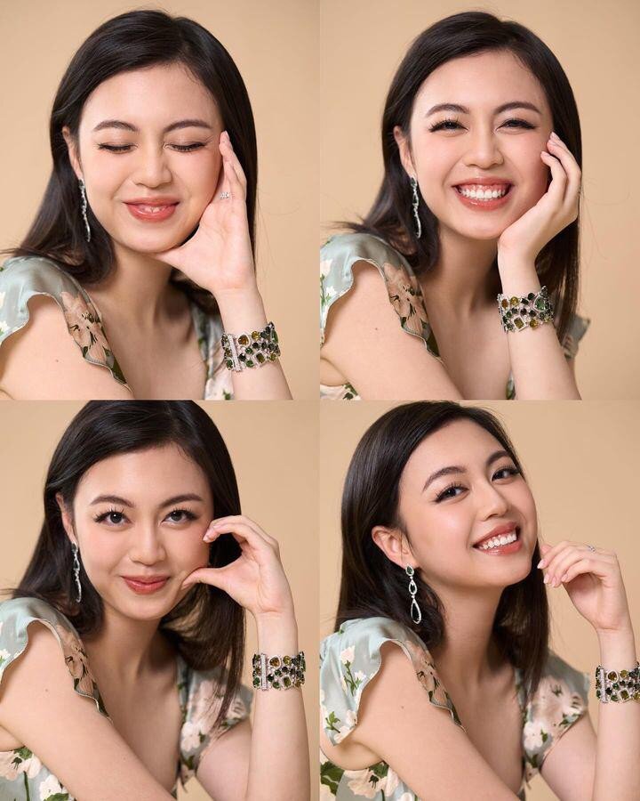 Cô có nu cười rạng rỡ thu hút người đối diện.