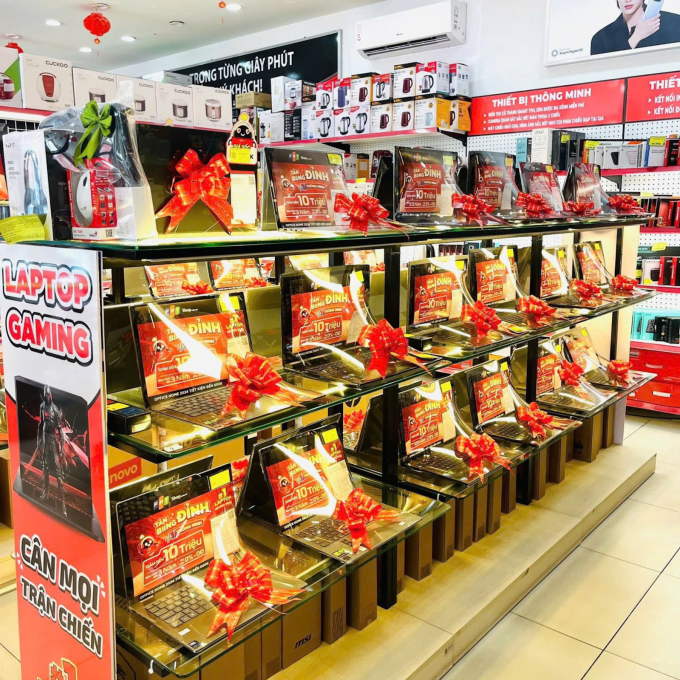 Các sản phẩm laptop tại FPT Shop. Ảnh: FPT